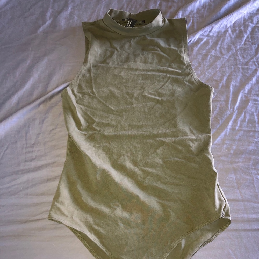 Green High Neck Bodysuit